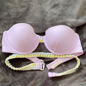 Victoria's Secret Light Pink Strapless Bikini Top
